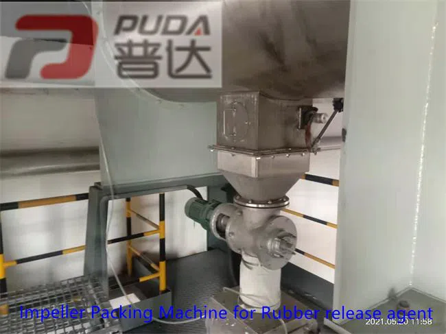 Impeller packing machine for rubber release agent (1)