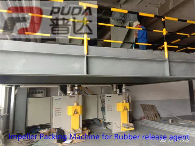 Impeller packing machine for rubber release agent (8)