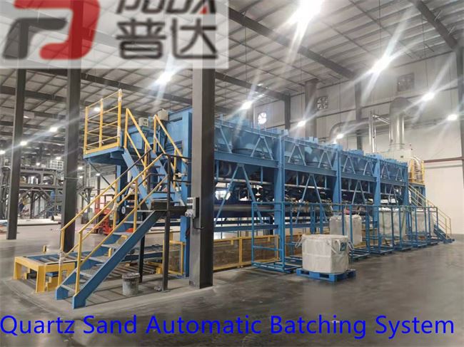 Quartz sand batching system (15)