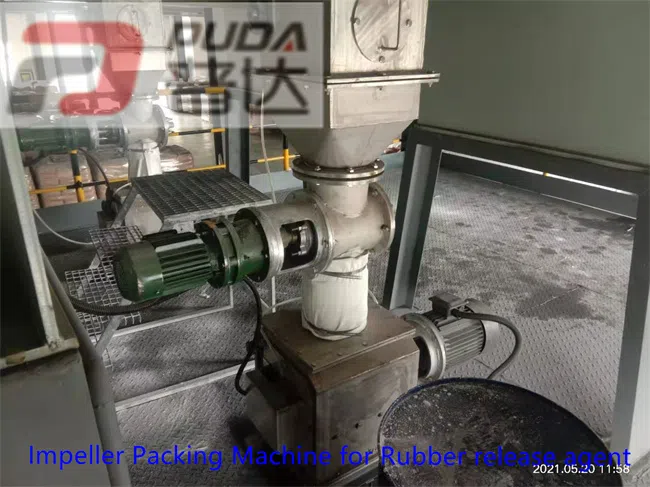 Impeller packing machine for rubber release agent (2)