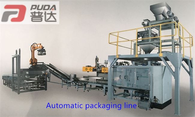 Automatic Weighing Packaging Palletizing Production Line